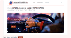 Desktop Screenshot of abrainternacional.com.br