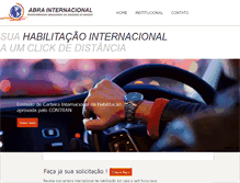 Tablet Screenshot of abrainternacional.com.br
